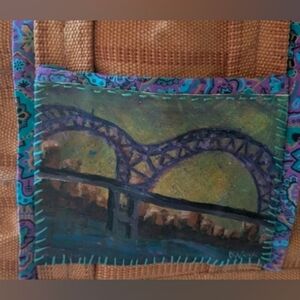 Bag, Custom Memphis Bridge Upcycled Tote
